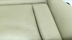 Audi Q5 8R 09-17 passenger seat upholstery, beige leather, heated, dented, scratches, needs cleaning