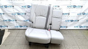 Right rear seat Lexus RX300 RX330 RX350 RX400h 04-09, gray leather, with belt, dry-cleanable, yellowed plastic