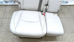 Right rear seat Lexus RX300 RX330 RX350 RX400h 04-09, gray leather, with belt, dry-cleanable, yellowed plastic
