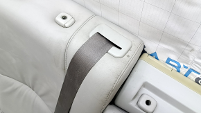 Right rear seat Lexus RX300 RX330 RX350 RX400h 04-09, gray leather, with belt, dry-cleanable, yellowed plastic