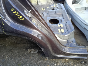 Right rear fender lip for VW Tiguan 09-18, graphite LD7P, painted, on the body
