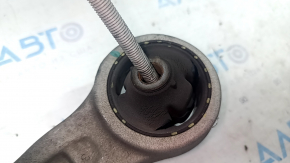 The lower front right control arm of a Hyundai Sonata 11-15 hybrid has torn silent blocks.
