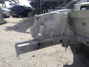 Front right quarter panel of Hyundai Sonata 11-15, white, on the body, bumps
