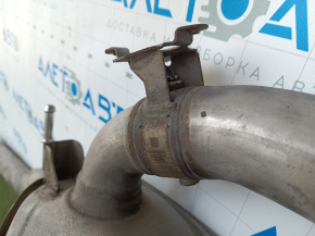 Exhaust pipe with catalytic converter, barrel and valve BMW 5 G30 17-20 2.0T barrel is dented