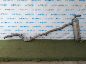 Exhaust pipe with catalytic converter, barrel and valve BMW 5 G30 17-20 2.0T barrel is dented