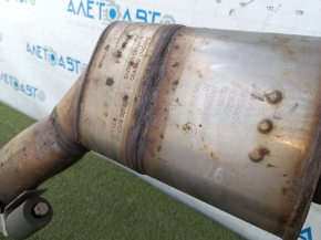 Exhaust pipe with catalytic converter, barrel and valve BMW 5 G30 17-20 2.0T barrel is dented