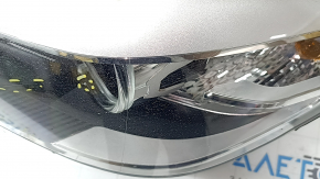 BMW 5 G30 17-20 LED Corona Rings S524A Left Front Headlight Assembly with Mount, Spider Web, Scratches