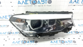 BMW 5 G30 17-20 LED Corona Rings S524A Right Front Headlight Assembly with Mount, Scratches, Spider Web