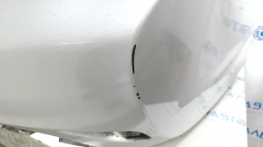 Rear bumper, bare, Hyundai Sonata 11-15 hybrid, white, with tear and scratches
