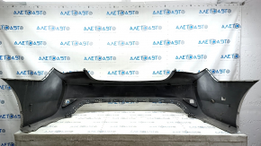 Rear bumper, bare, Hyundai Sonata 11-15 hybrid, white, with tear and scratches