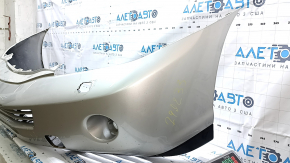 Bare front bumper for Lexus RX400h 2006-2008, headlight washer system, silver, scratches, cracks in mount