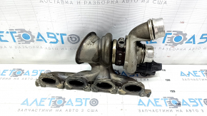 Turbocharger assembly with manifold BMW 5 G30 17-22 2.0T, 530e hybrid water damage, for parts