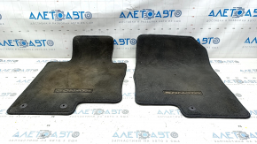 Set of floor mats for Hyundai Sonata 11-15, black, dry-cleanable