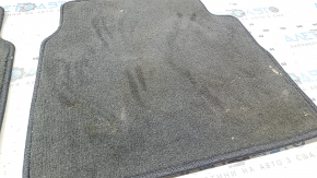 Set of floor mats for Hyundai Sonata 11-15, black, dry-cleanable