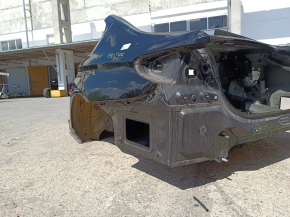Quarter wing rear left BMW 5 G30 17-23 on the body, black, butt