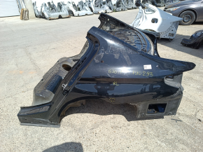 Quarter wing rear left BMW 5 G30 17-23 on the body, black, butt