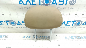 Rear left headrest for Hyundai Sonata 11-15, leather, beige, dry-cleanable, cracked