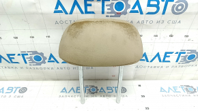 Rear left headrest for Hyundai Sonata 11-15, leather, beige, dry-cleanable, cracked