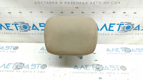 Rear central headrest for Hyundai Sonata 11-15, leather, beige, dry-cleanable