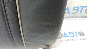 BMW 5 G30 17-23 Dakota leather right rear seat backrest, black, heated, Sport line, dented