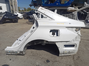 Quarter wing rear left Hyundai Sonata 11-15 white, on the body, bumpers