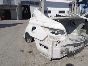 Quarter wing rear left Hyundai Sonata 11-15 white, on the body, bumpers