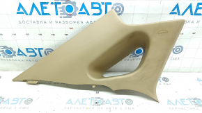 Left rear pillar trim for Hyundai Sonata 11-15, beige, scratched, needs cleaning