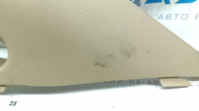 Right rear pillar trim for Hyundai Sonata 11-15, beige, plastic has turned white, needs cleaning