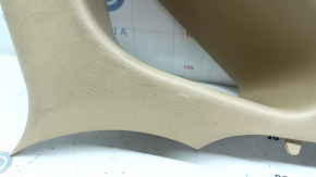 Right rear pillar trim for Hyundai Sonata 11-15, beige, plastic has turned white, needs cleaning