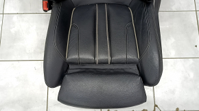BMW 5 G30 17-23 driver's seat with airbag, electric, Sport, heated, Dakota leather, black, worn, cracked