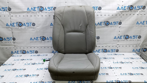 Passenger seat upholstery for Lexus RX300 RX330 RX350 RX400h 04-09, gray leather, heated, cracked, dry-cleanable