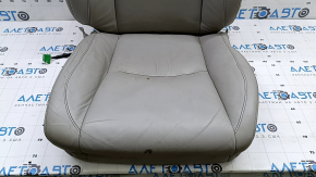 Passenger seat upholstery for Lexus RX300 RX330 RX350 RX400h 04-09, gray leather, heated, cracked, dry-cleanable