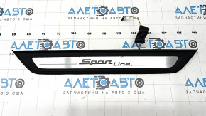 Outer front left door sill trim for BMW 5 Series G30 17-20 Sport Line, with backlight, corrosion, trim peeling off