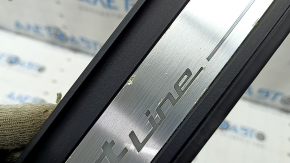 Outer front left door sill trim for BMW 5 Series G30 17-20 Sport Line, with backlight, corrosion, trim peeling off