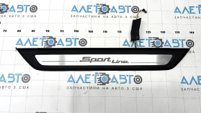 Outer door sill trim, front right, BMW 5 G30 17-20 Sport Line, with backlight, corrosion, trim peeled off