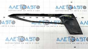 Right fog light frame for BMW 5 G30 17-20, gloss black, scratches