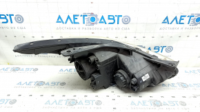 Left front headlight for Hyundai Sonata 11-15 hybrid, halogen, polished, web-like