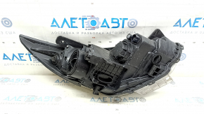 Left front headlight for Hyundai Sonata 11-15 hybrid, halogen, polished, web-like