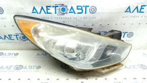 Right front headlight for Hyundai Sonata 11-15 hybrid, halogen, polished