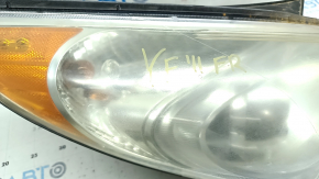 Right front headlight for Hyundai Sonata 11-15 hybrid, halogen, polished
