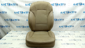 Hyundai Sonata 11-15 passenger seat upholstery, beige leather, heated, cracks in the leather, needs cleaning