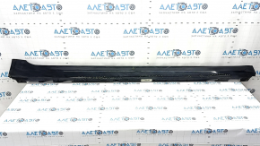 Right side sill for BMW 5 G30 17-23, black, scratches, dents