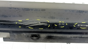 Right side sill for BMW 5 G30 17-23, black, scratches, dents