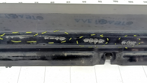 Right side sill for BMW 5 G30 17-23, black, scratches, dents
