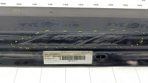 Right side sill for BMW 5 G30 17-23, black, scratches, dents