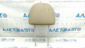 Front right headrest for Hyundai Sonata 11-15, leather, beige, for cleaning