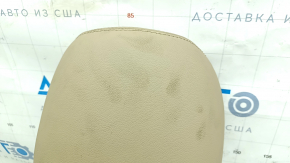 Front right headrest for Hyundai Sonata 11-15, leather, beige, for cleaning