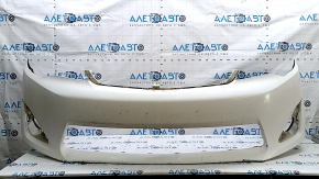 Front bumper bare Toyota Camry v50 12-14 usa LE XLE, white, scratches