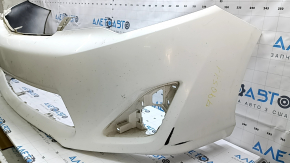 Front bumper bare Toyota Camry v50 12-14 usa LE XLE, white, scratches