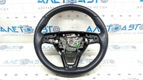 Naked steering wheel Honda Accord 18-22 black leather, with rear pad, scratches
